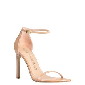 Stuart Weitzman Beige Ankle Strap Heels